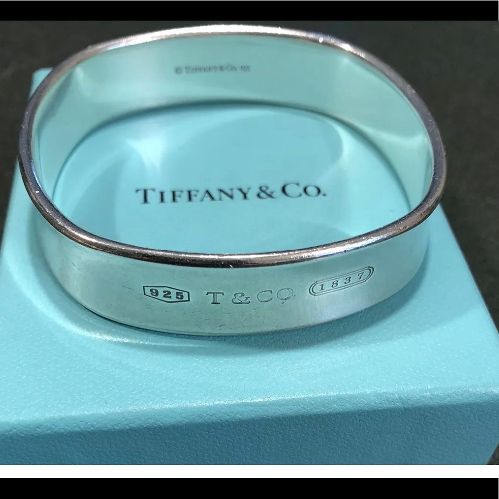Tiffany & Co 925 Sterling silver WIDE Bangle